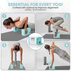 Wristbuddy® Yoga Blocks 2-Pack (Left + Right) — Ergonomic, Hand-Shaped EVA Block