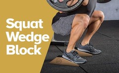 Squat Wedge Blocks (Set of 2) – Non-Slip Slant Boards for Lower Body Workouts…
