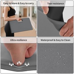 WOHAO Yoga Knee Pad – Foldable Non-Slip POE Cushion, Folding Support Pad with…
