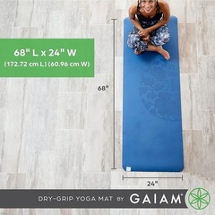 Thick Non-Slip Yoga Mat Hot Yoga Exercise W/ Firm Cushioning & Dry Grip New