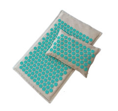 74*44Cm Nature Linen Coconut Palm Massage Yoga Mat with Bag Lotus Spike Acupress