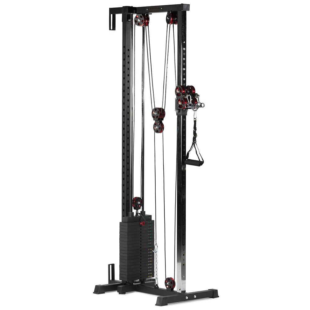 Titan Fitness 89″ Tall Selectorized Wall Mounted Pulley Tower
