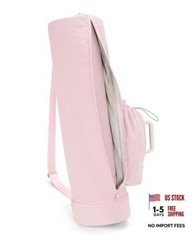 Puffy Yoga Mat Bag Yoga Gym Bags for Women Men, Full-Zip Pilates Bag with Pink