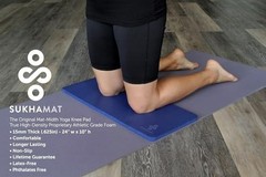 Yoga Knee Pad 15mm Extra Thick 24×10 Inches NBR Foam Cushion for Floor Exercise