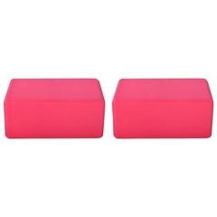BalanceFrom 71″x24″ Anti Tear Yoga Mat w/Strap, Knee Pad & Blocks, Pink (Used)