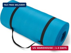Amazon Basics Extra Thick Exercise Yoga Mat with Carrying Strap