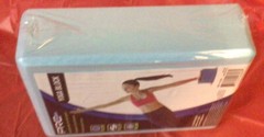 PRO-Strength Yoga Exercise Aqua Blue Foam Block 3″x 6″x 9″ New In Shrink Wrap