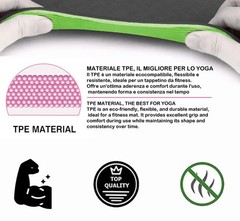 Fitness Mat | Yoga Mat Made of TPE, Non-Slip, Eco-Friendly and Durable…
