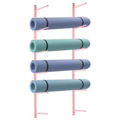 Yoga Mat Holder Wall Mount Storage Organizer Foam Roller Skateboard Ski Rack