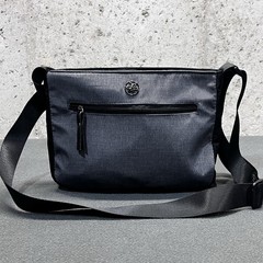 Gaiam Wander Free Yoga Pouch / Crossbody Purse / Bag – Gray & Black