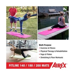 Airex Fitline 180 Workout Exercise Mat for Fitness, Gym Floor, Yoga, Pilates …