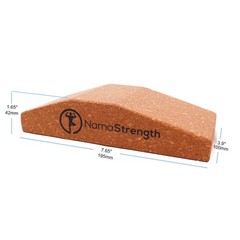 Cork Yoga Wedge Block – Non-Slip Wrist Support, Set of 2