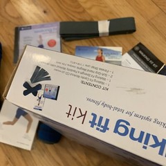 Gaiam 3 Pound LB weight set Box Walking Fit Kit Strap Video Open Box CD & VHS
