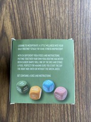 Yoga Dice Kit 4 Dice Booklet Professor Puzzle