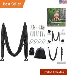 Complete Aerial Yoga Kit – Sturdy Hammock with Extension Straps & Ceiling Mount