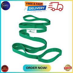 Abiarst Stretching Strap Yoga Strap for Physical Therapy, 10 Loops Yoga Strap…