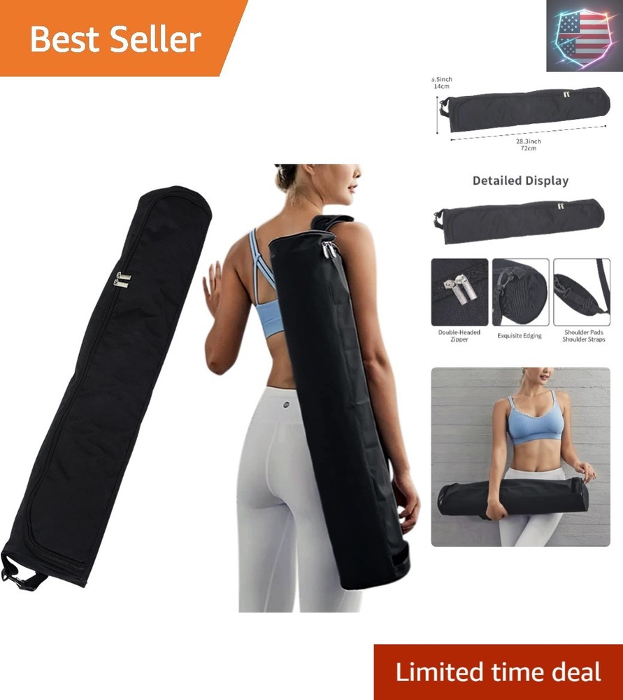 Yoga Mat Bag, Full Zip Exercise Yoga Mat Carrier Bag with Adjustable Strap, W…