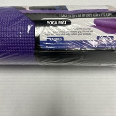 Exercise Floor Mat Fitness Padding Purple Non Slip 24″ x 68″ Pro strength Yoga