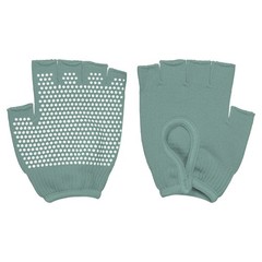 Yoga Gloves, Non Slip Fingerless Pilates Gloves, Light Green