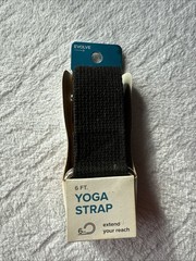 EVOLVE By GAIAM Black 6ft Yoga Stretching Strap 100% Polyester Brand New