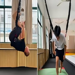Back Somersault Bungee Dance Trainer Backward Flip Training Euipment Gymnasti…