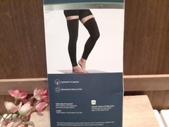 Gaiam Yoga Compression Thigh High Leg Sleeves Pilates, Training