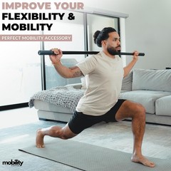5Ft Yoga Stick Made from Natural Bamboo – Stretching Stick for Mobility, Balance