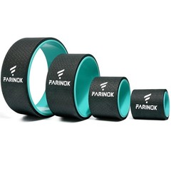 Yoga Wheel Set of 3+1, Upgraded 10MM Thick Back Wheels for Pain Relief & Stre…