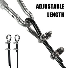 Luwint Fitness Pulley Cable Replacement, 79” 118” 157” Adjustable Gym Cabl…