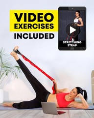 Stretching Strap with Loops – Non Elastic Stretch Band for Physical Therapy, …