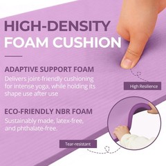 Yoga Mat 1/2-Inch Extra Thick High-Density Exercise Mat with Non-Slip Surface…