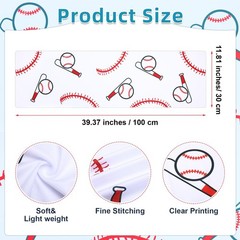 Reallnaive 12 Count Softball Cooling Towel Bulk 40 X 12 Inch Baseball Cooling