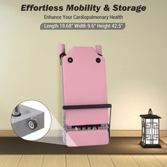 Foldable Pilates Reformer Equipment for Home Use ,Pink Reformer Pilates Machine