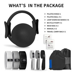 Pilates Essentials Kit for Home Women, Pilates Equipment for Workouts, 6 Fabr…