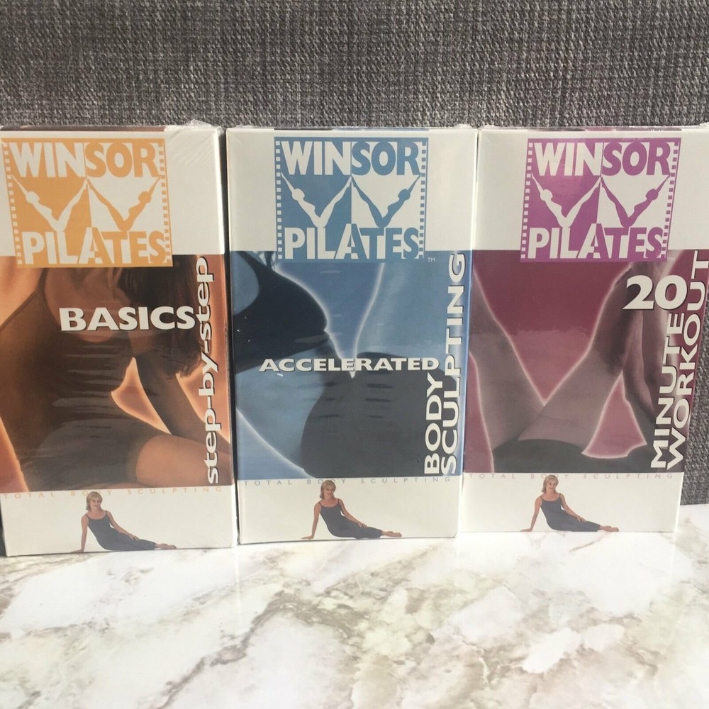 Windsor Pilates Total Body Sculpting VHS Tapes BRAND NEW SEALED Set of 3
