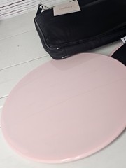 Bala Black Pilates Aerobic Exercise Workout Slider Discs 7-inch Pink w/ Mesh Bag