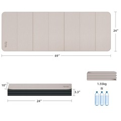 1/2 Inch Extra Thick Yoga Mat Pilates Equipment, 70″x24″ Odorless Workout Mat…