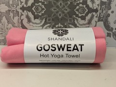 Pink Shandali GoSweat Non-Slip Hot Yoga Towel —  72 x 26.5
