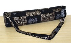 Indian Cotton Unisex Bag Gym Bags With Shoulder Strap Black Silver Yoga Mat Bags