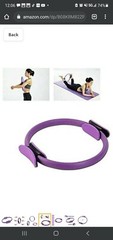 Pilates Ring–15″ Fitness Circle Lightweight Durable Foam Padded Handles Flexible
