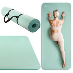 Extra Thick NBR Yoga Mat for Women & Men, 10mm Thick, 72”x32” Large Exercise …