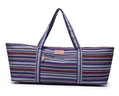 Large Yoga Mat Bag for Women Men, Travel Gym Bag for Pilates Office Multicolor