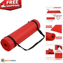 Lightweight 1/2-Inch Thick Yoga Mat with Non-Slip Surface for Safe Workouts