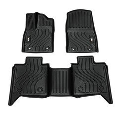 All-Weather TPE Front And Rear Row Floor Liners Floor Mats Fit For Toyota Tundra
