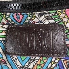 Boence Yoga Mat Bag Canvas Carrier Geometric Tribal Print Blue Green Adjustable
