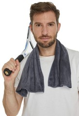 HOPESHIN Gyms Yoga Towels – Absorbent Microfiber 16inch X 32inch, Grey