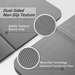 Foldable Camping Mat & Travel Exercise Pad – Waterproof TPE Outdoor Mat for H…