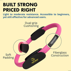 Fitness Circle – 14 Inch Pilates Ring for Focusing on Toning Inner Thighs, Arms,