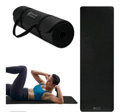 Gaiam Essentials 2/5″ Thick (10mm) Yoga & Pilates, Mat with Carrier Strap