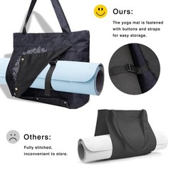 Yoga Mat Bag Carriers Fits All Stuff Tote Zipper Pocket Pilates Carrier